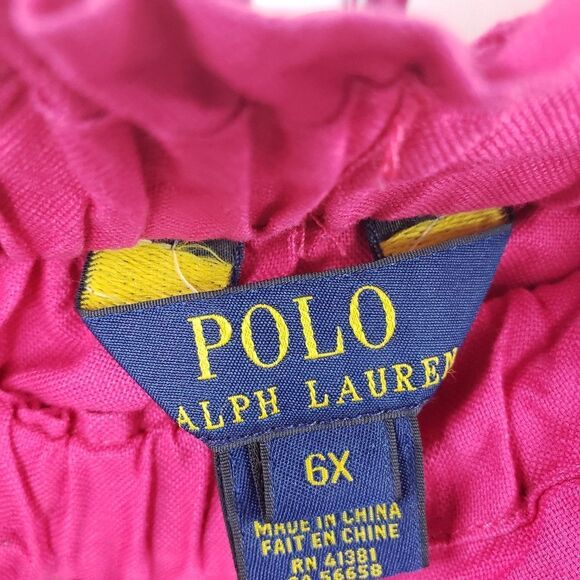 POLO RALPH LAUREN pink elastic waist girls skirt 6x - Picture 4 of 5
